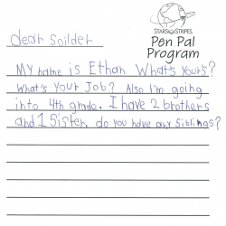Ethan's letter