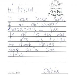 Olivia's Letter