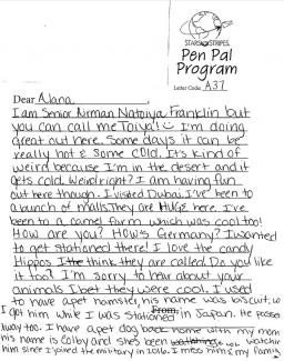 Toyia's Letter