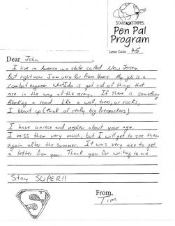 Tim's letter